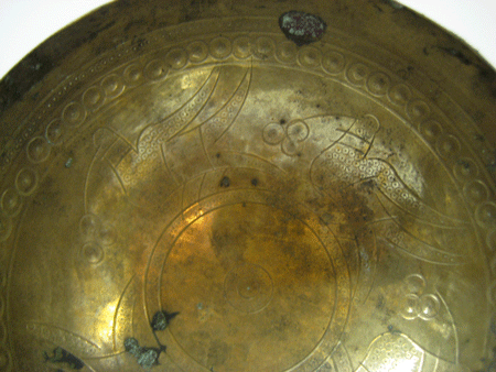 Sassanid Bronze Bowl with Incised Birds, 200 CE - 600 CE