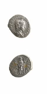Silver Denarius of Emperor Severus Alexander, 222 CE - 228 CE