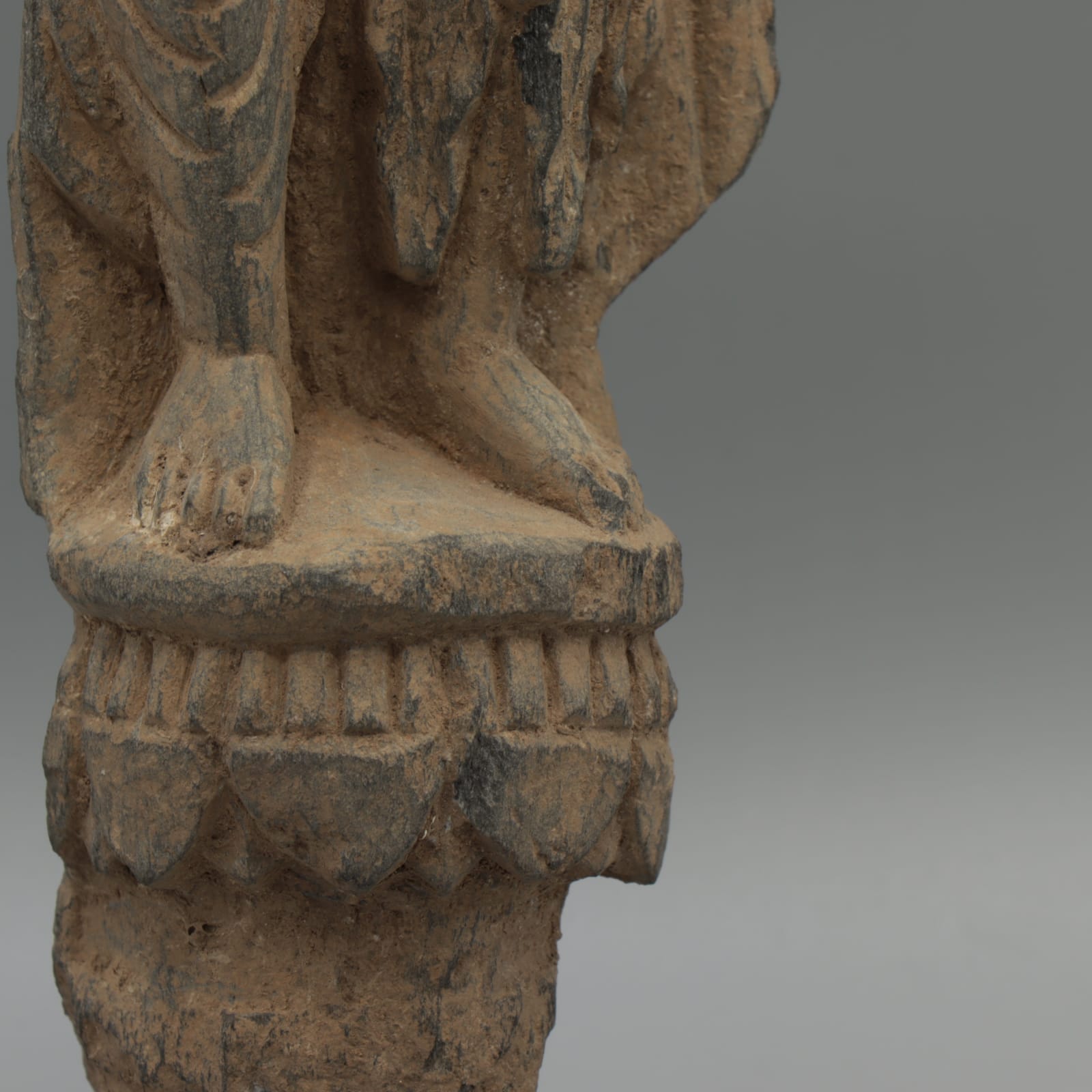 Gandharan Schist Sculpture of a Bodhisattva, 100 CE - 400 CE