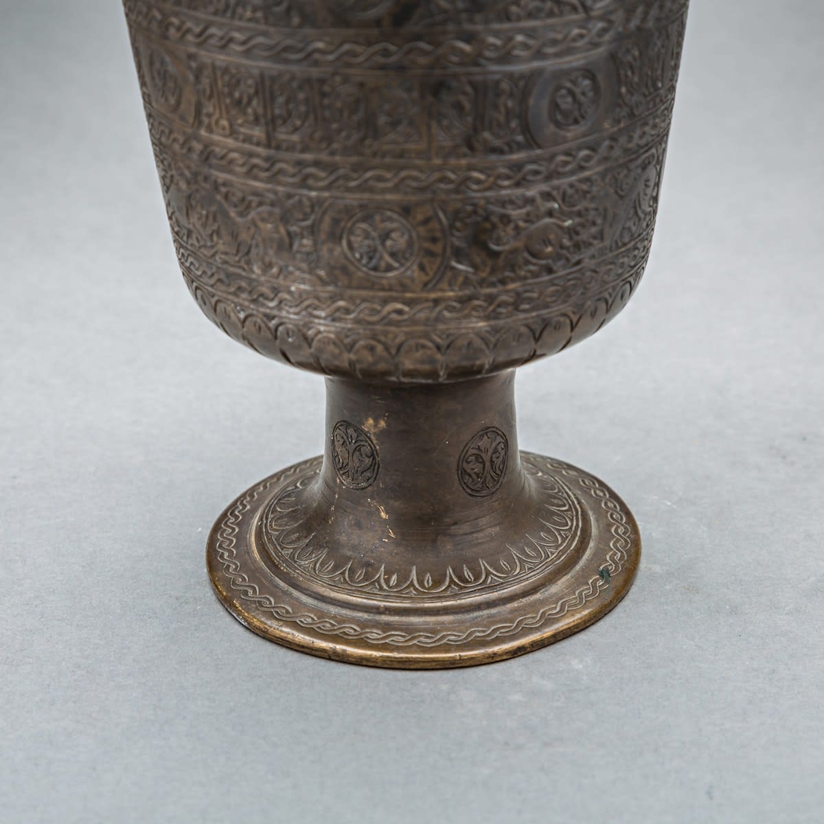 Bronze Qajar pestle and mortar, 1800 CE - 1900 CE