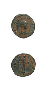 Bronze Coin of Emperor Honorius, 394 CE - 423 CE