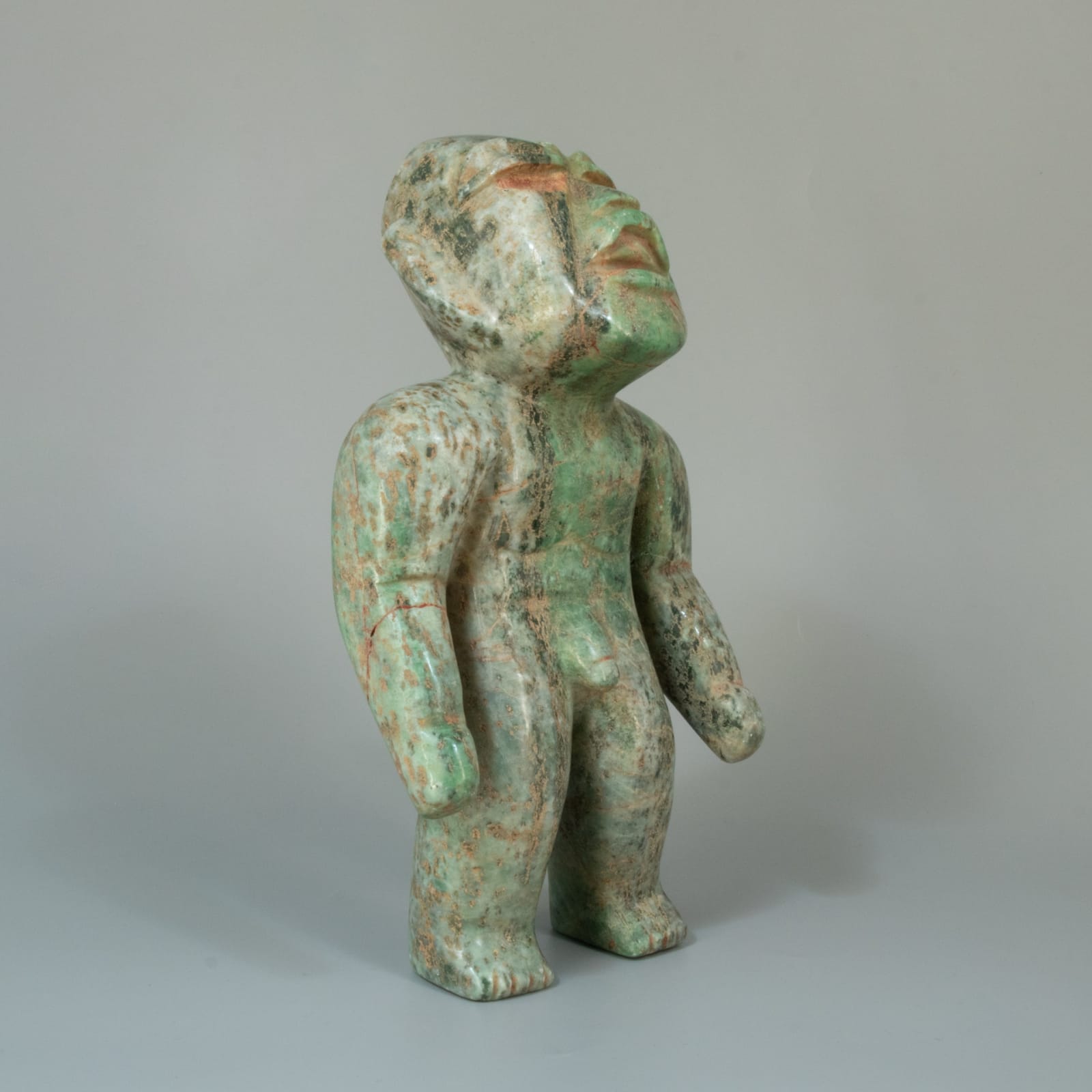 Olmec Stargazer, with features of a Were-Jaguar, 900 BCE - 700 BCE