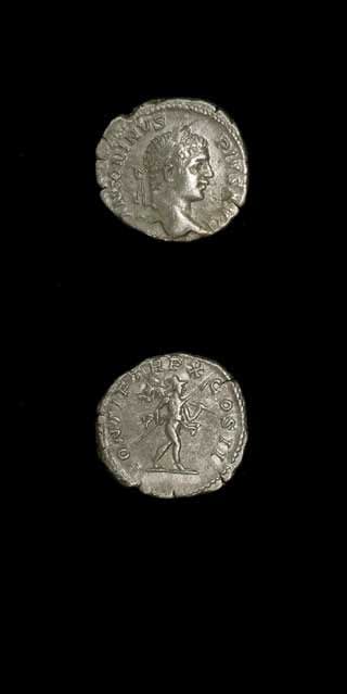 Silver Denarius of Emperor Caracalla, 200 CE - 210 CE