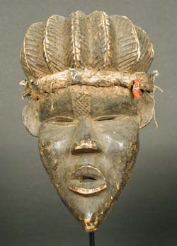 Bassa Wooden Dance Mask, 20th Century CE