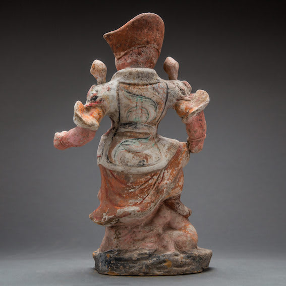 Set of Three Tang Pottery Lokapalas, 618 CE - 906 CE