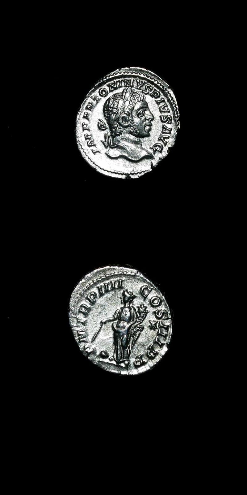 Silver Denarius of Emperor Elagabalus, 219 CE - 220 CE