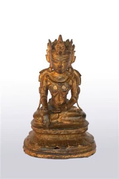Bronze Statue of Seated Buddha, 16th Century CE