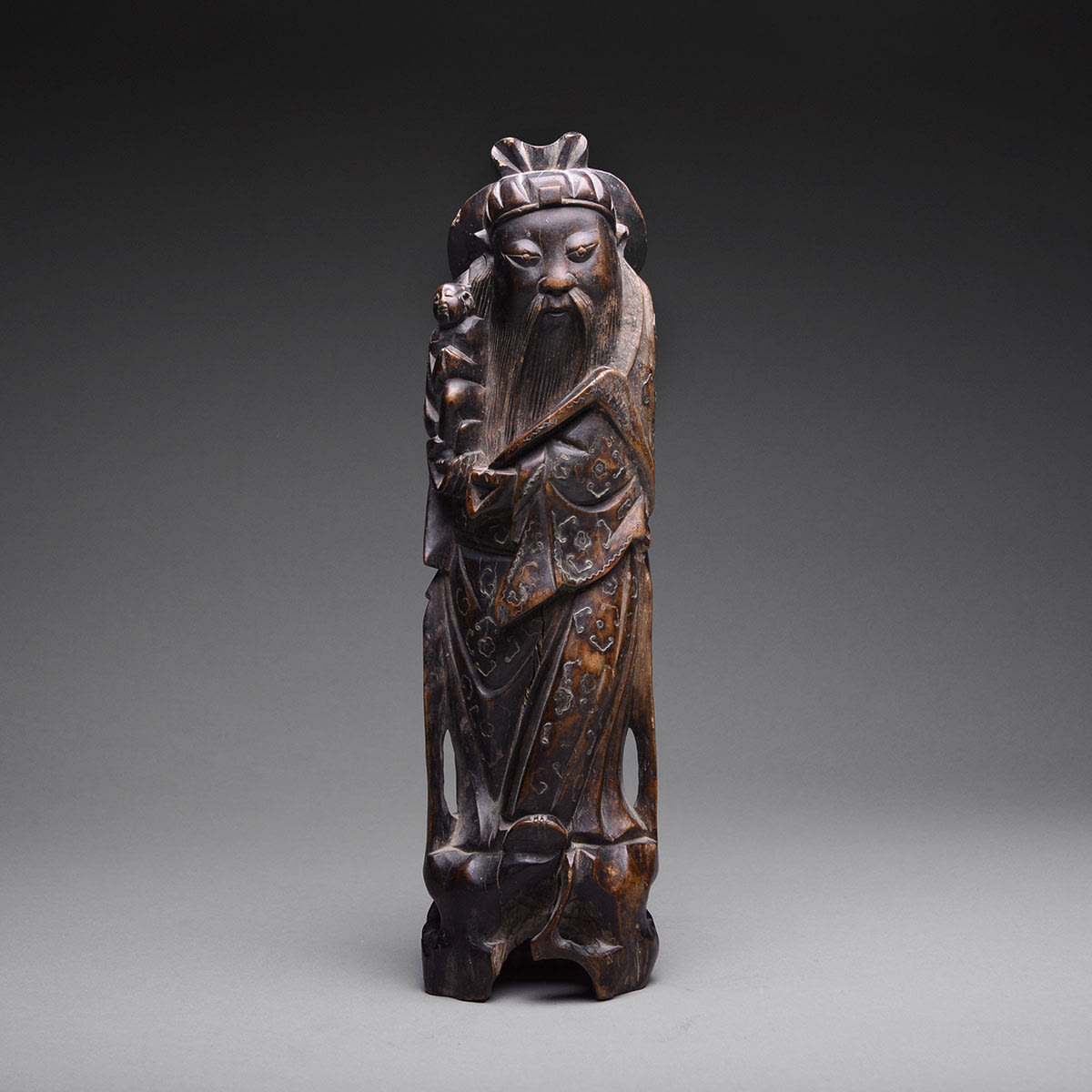 Qing Sculpture of a Taoist Immortal, 1644 CE - 1911 CE