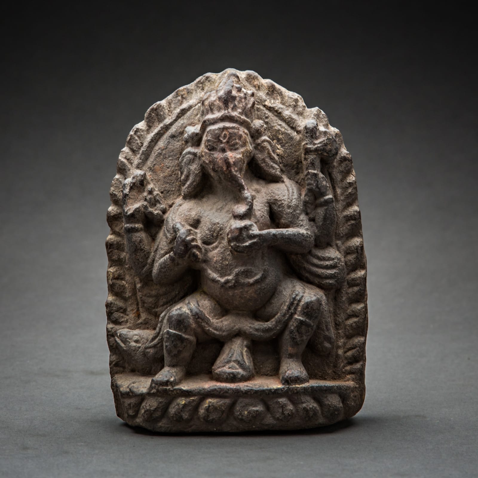 Stone Plaque Depicting Ganesh, c. 12th century CE