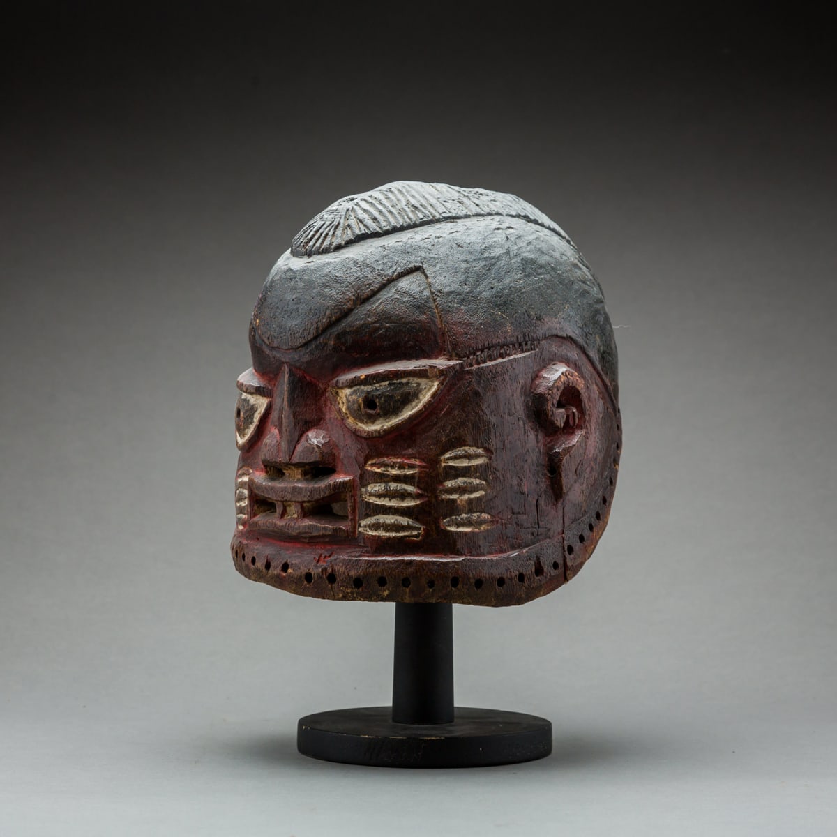 Yoruba Painted Wooden Dance Mask, 20th Century CE