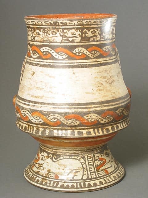 Vessel Depicting the Head of Tlaloc, 500 CE - 1550 CE