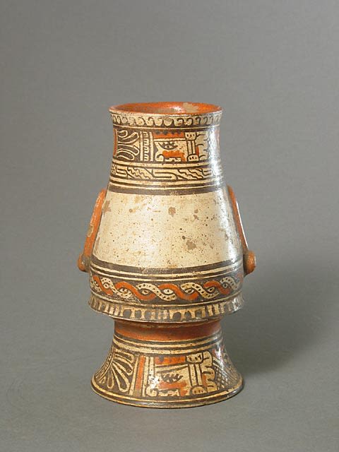 Vessel Depicting the Head of Tlaloc, 1200 CE - 1500 CE