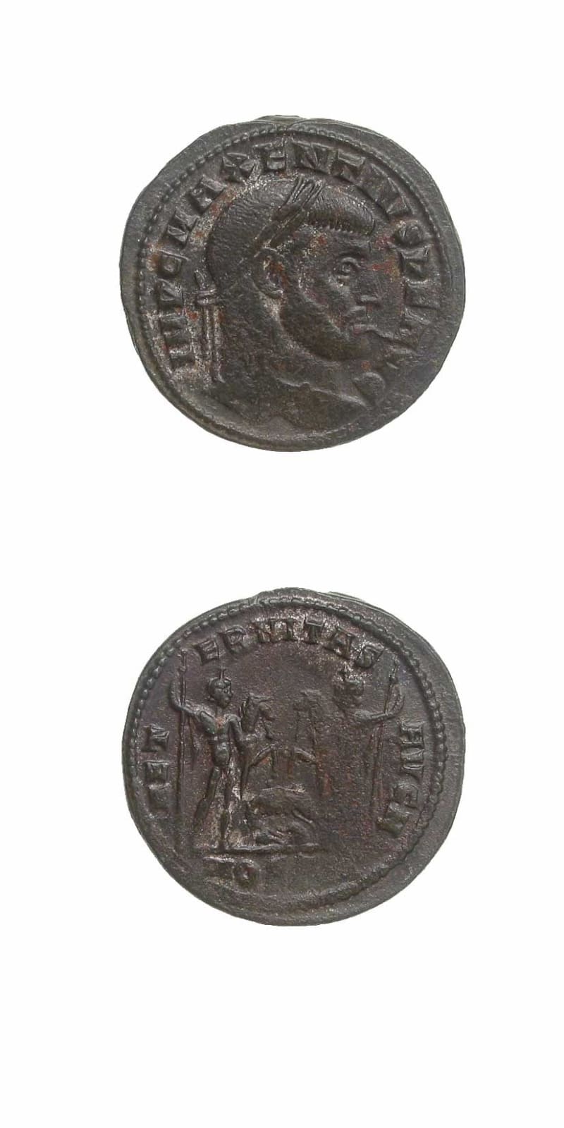 Bronze Follis of Emperor Maxentius, 306 CE - 312 CE