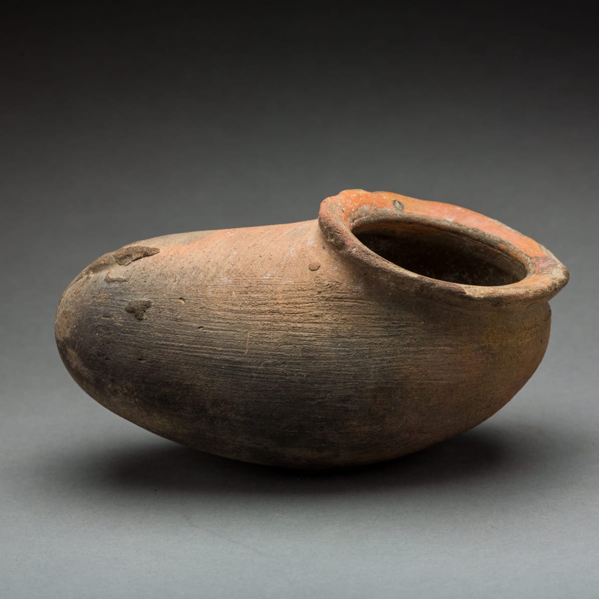 Large Terracotta Vessel with Applied Lizard Decoration, 500 CE - 900 CE