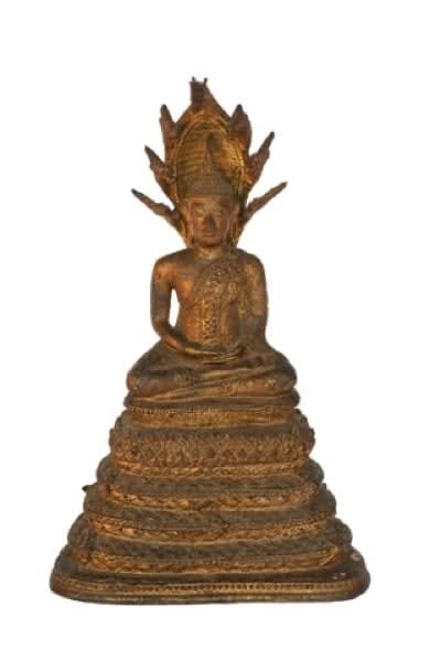 Thai Buddha with Snake, 18th Century CE