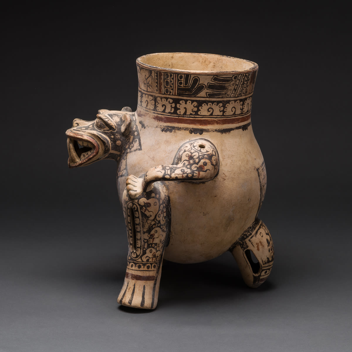 Guanacaste-Nicoya Jaguar Effigy Vessel, 800 CE - 1500 CE