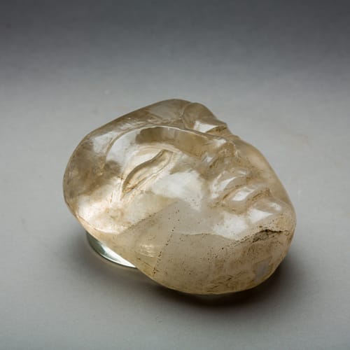 Rock Crystal Head of Buddha,, 100 CE - 500 CE