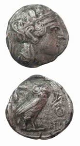 Athenian Silver Tetradrachm, 449 BCE - 413 BCE