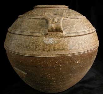 Warring States Glazed Terracotta Vessel, 475 BCE - 221 CE