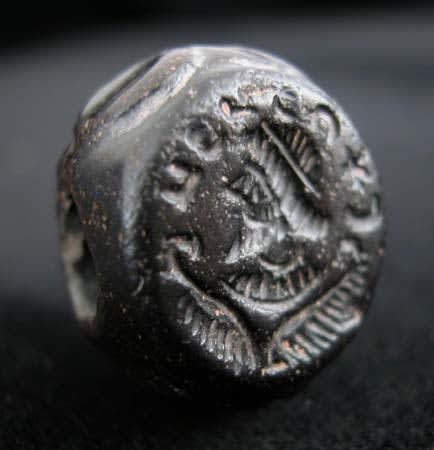Sassanian Hematite Intaglio Seal, 200 CE - 600 CE