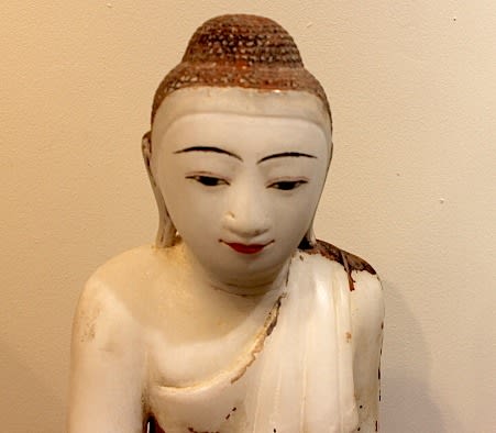 Mandalay Marble Seated Buddha, 1800 CE - 1900 CE