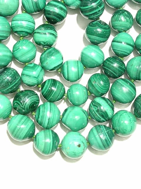 Malachite Bead Necklace