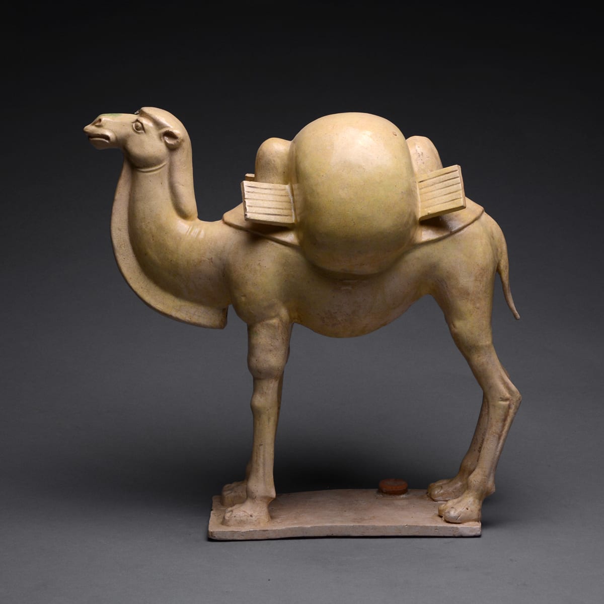 Sui Glazed Terracotta Sculpture of a Camel, 581 CE - 618 CE