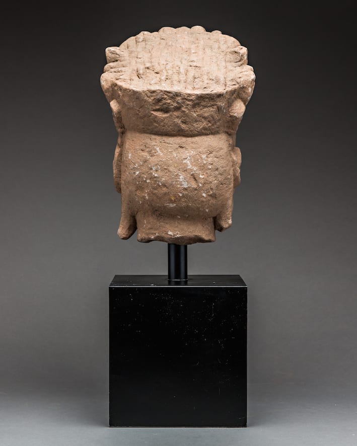 Ming Dynasty Bodhisattva Stone Head, 1368 CE - 1644 CE