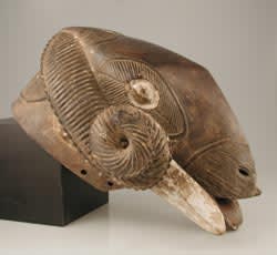 Baule Wooden Mask of a Ram, 20th Century CE