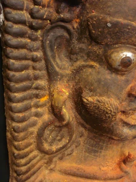 Nepalese Wooden Bhairava Mask, 1500 CE - 1700 CE