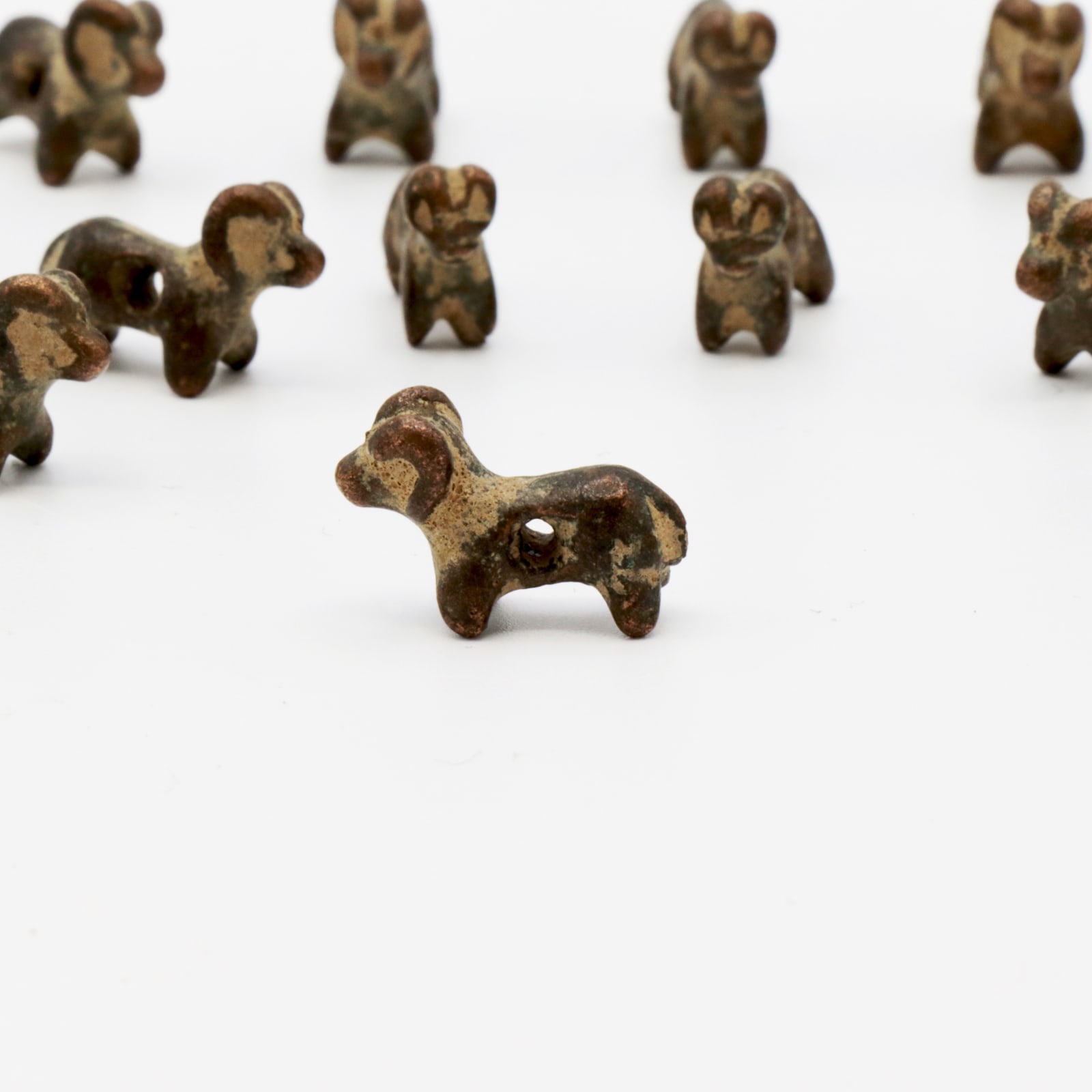 Set of Twenty-Seven Bactrian Beads, in the form of Rams, 3200 BC - 2800 BC