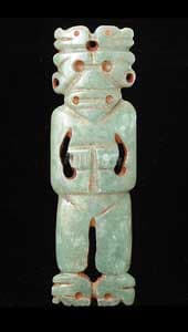 Atlantic Watershed Jade Figure Pendant, 300 CE - 700 CE