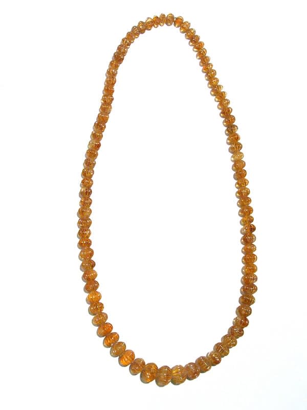 Citrine Bead Necklace