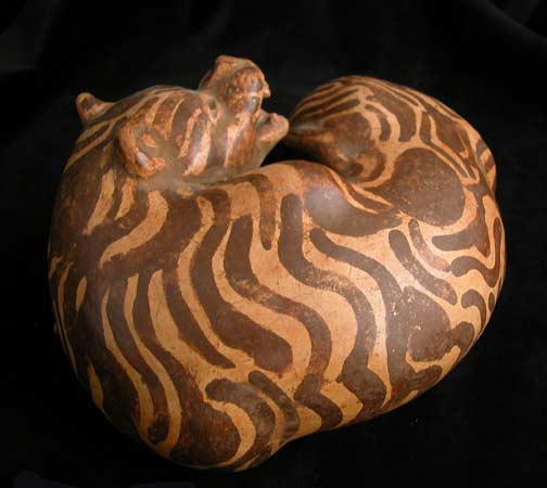 Terracotta Sculpture of a Jaguar, 500 CE - 1000 CE