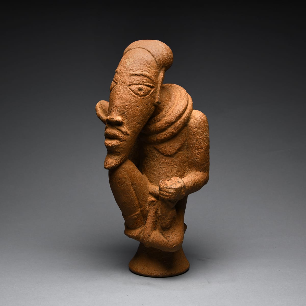 Nok Seated Male Figure, 300 BCE - 300 CE