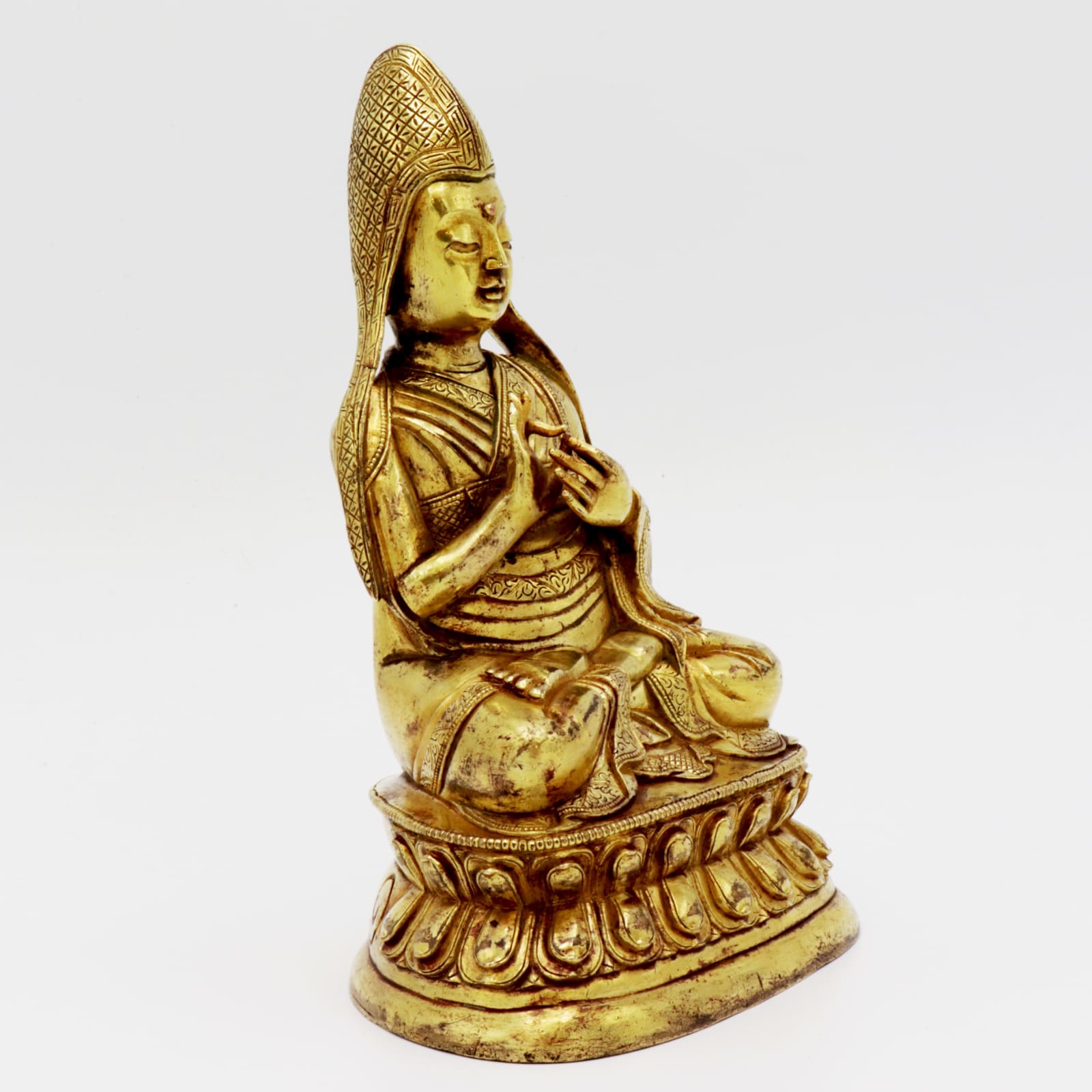 Sino-Tibetan Figure of Tsongkhapa, Nineteenth Century AD