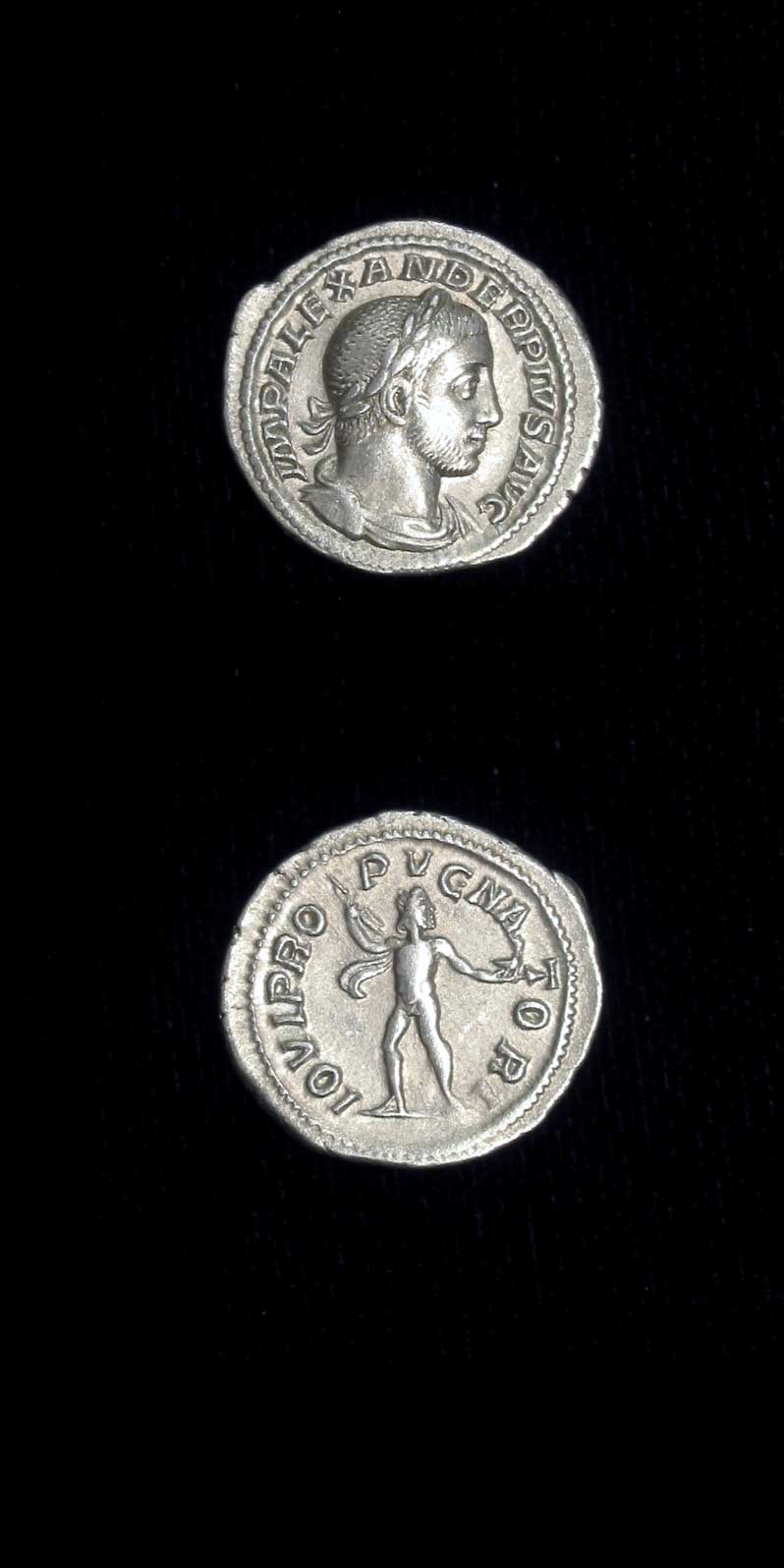 Silver Denarius of Emperor Severus Alexander, 231 CE - 235 CE