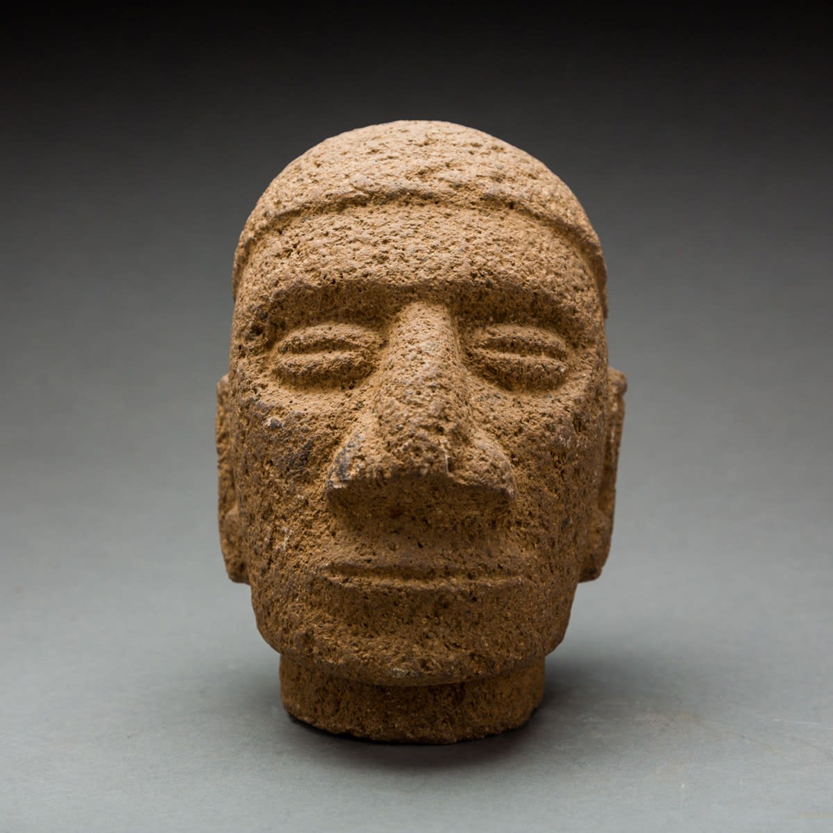 Basalt Trophy Head, 100 CE - 500 CE