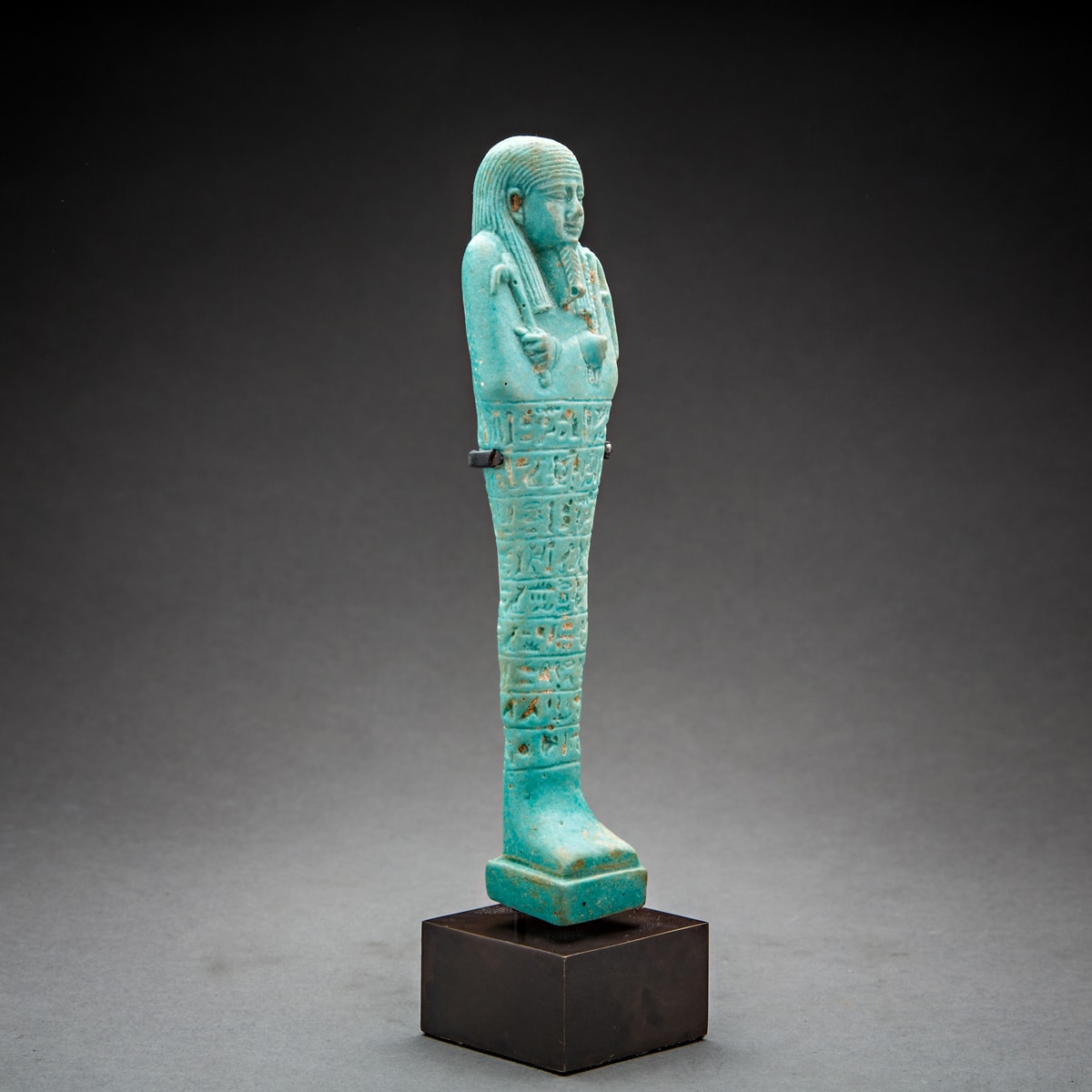 Ancient Egyptian faience ushabti, 600 BCE - 500 BCE