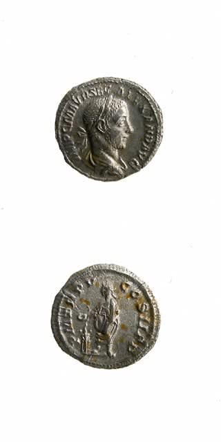 Silver Denarius of Emperor Severus Alexander, 222 CE - 235 CE