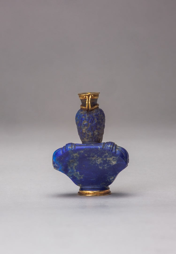 Lapis Lazuli unguentarium, 3rd Century CE
