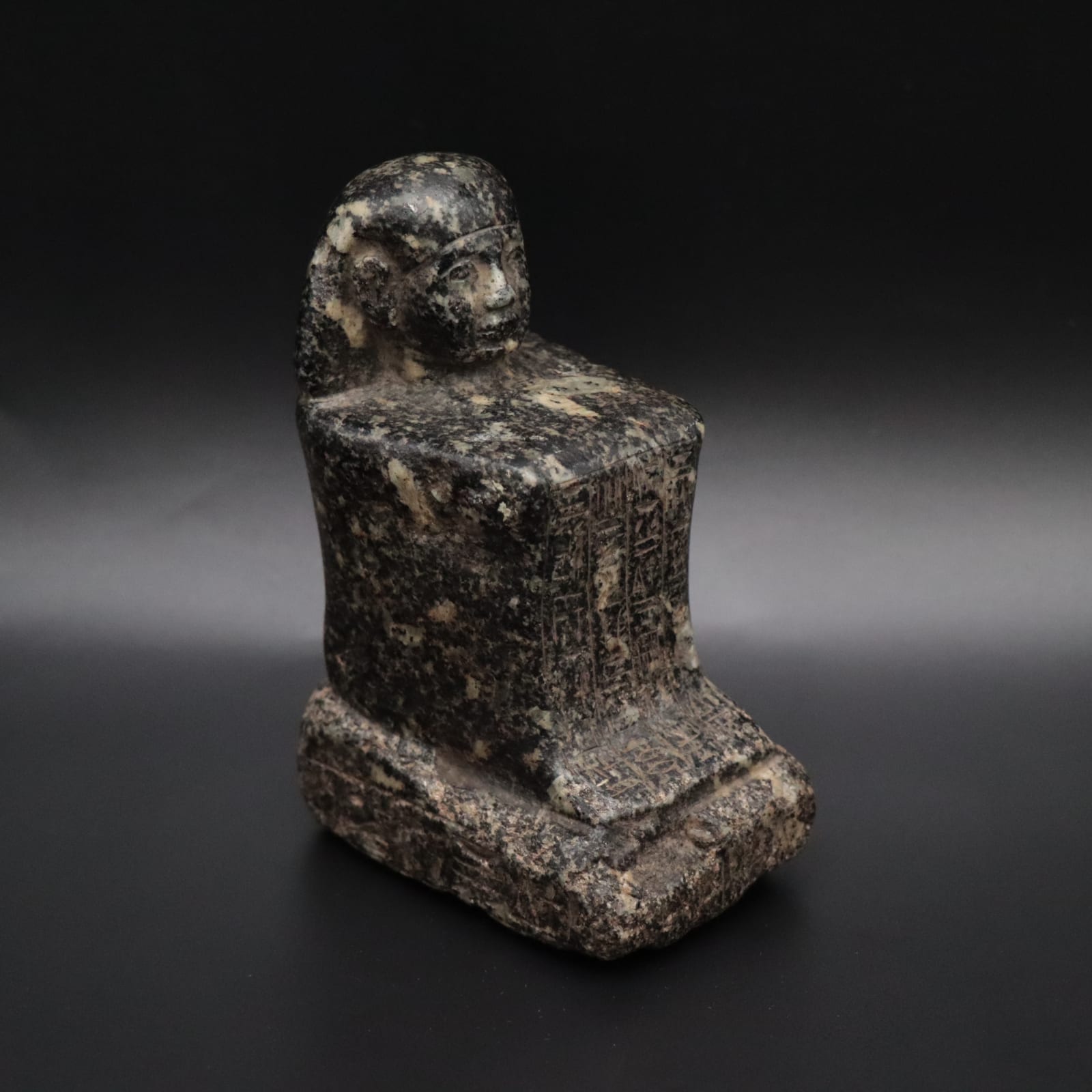 18th Dynasty Block Statue, 1550 BCE - 1292 BCE