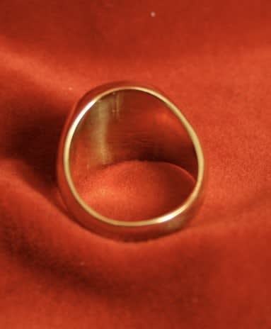 Gold Ring Featuring a Roman Carnelian Intaglio Depicting a Bust of the God Serapis, 100 CE - 300 CE