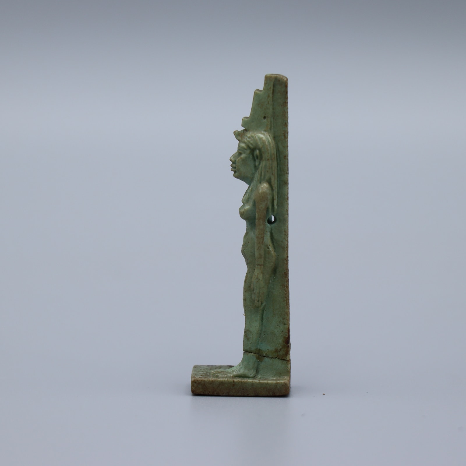 Egyptian Faience Amulet of Isis, 664 BCE - 525 BCE