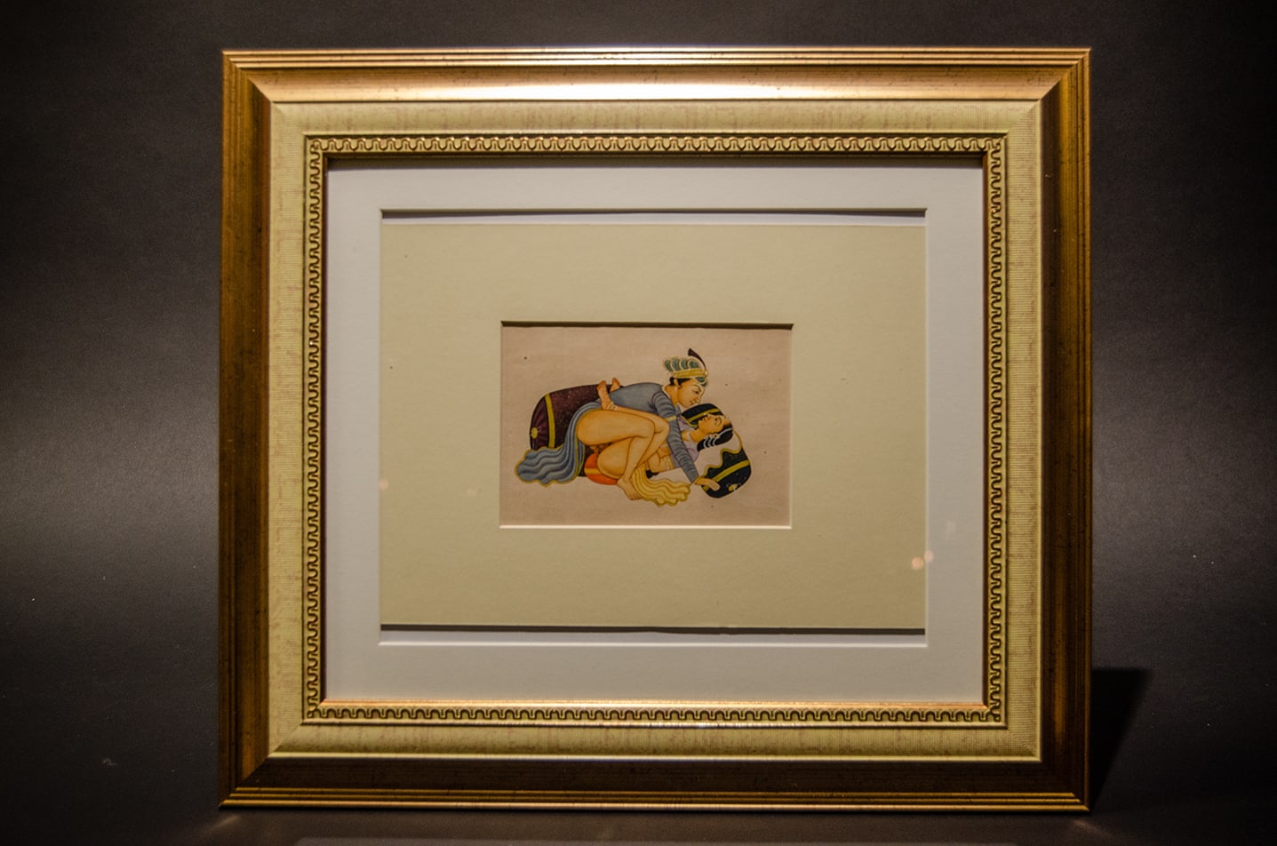 149 - Late Mughal Empire Erotic Manuscript / Painting Inspired by the Kama Sutra, 18th Century CE - 19th Century CE