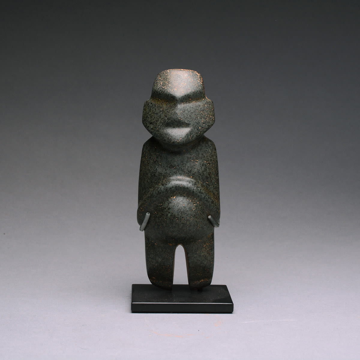 Mezcala Stone Pregnant Idol, 300 BCE - 300 CE
