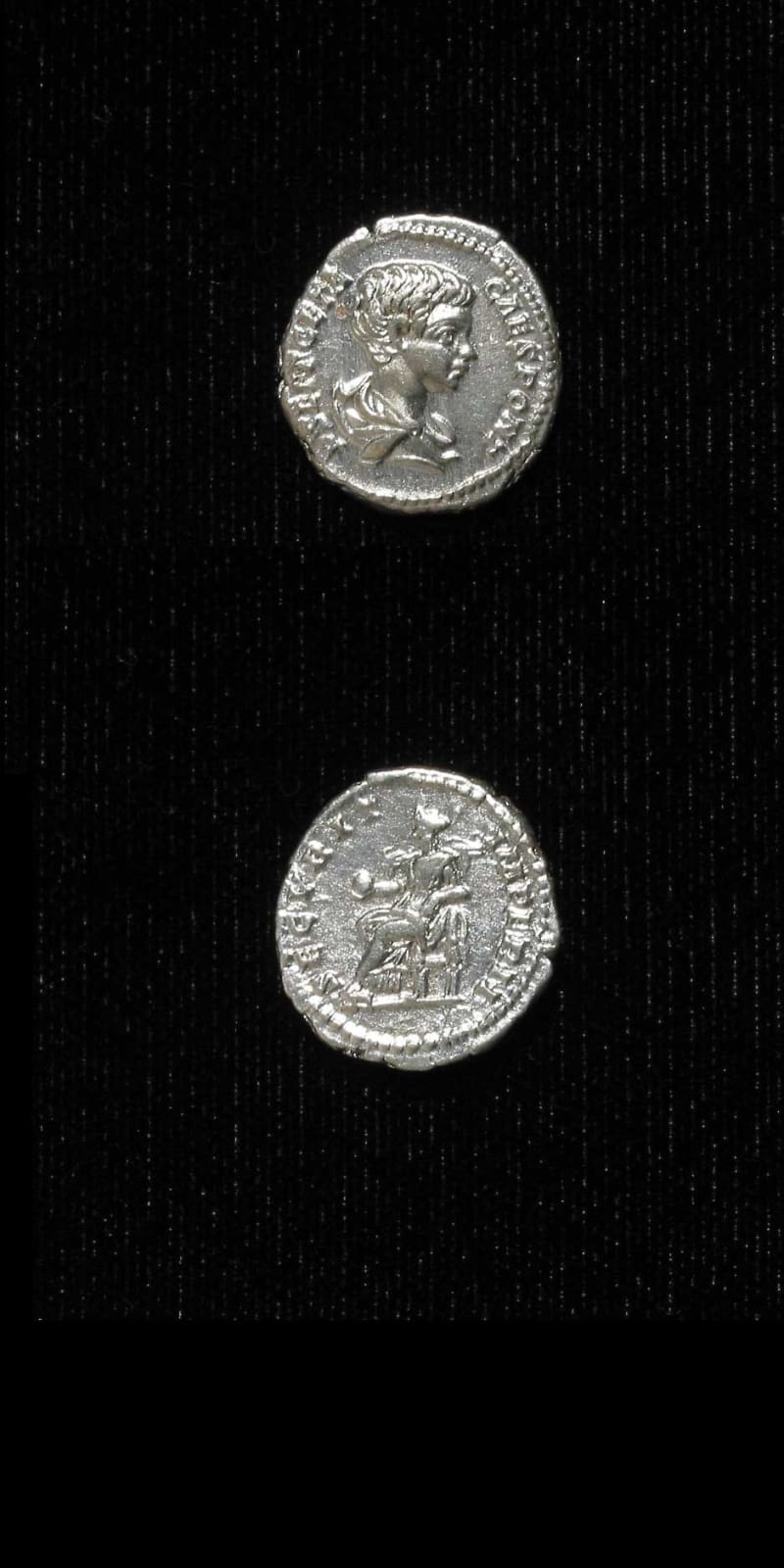 Silver Denarius of Geta Struck While Caesar, 199 CE - 202 CE