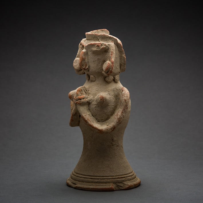 Indus Valley Terracotta Figurine of a Standing Fertility Goddess, 2800 BCE - 2600 BCE
