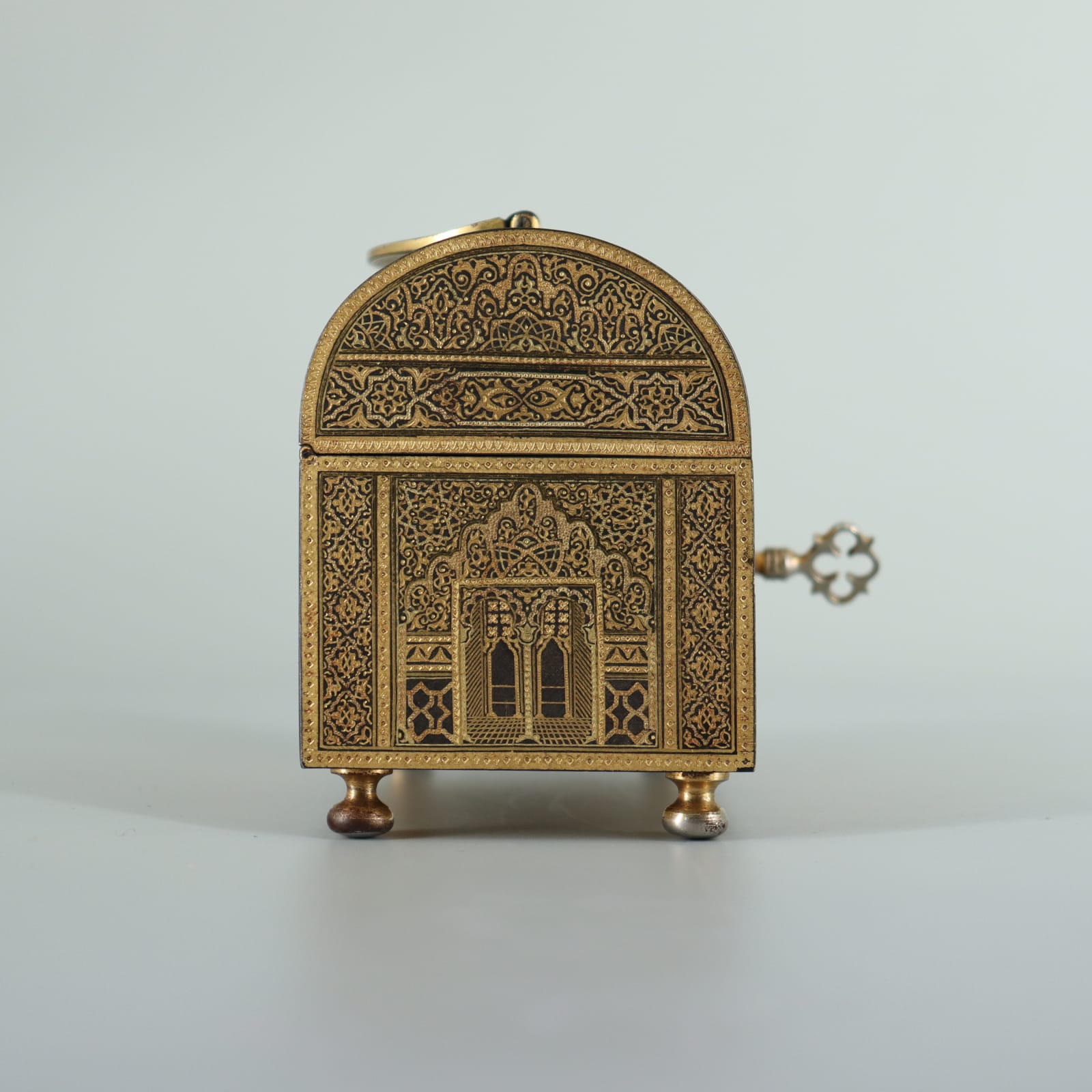 Toledo Workshop Damascened Jewellery Casket, 19th Century CE - 20 CE