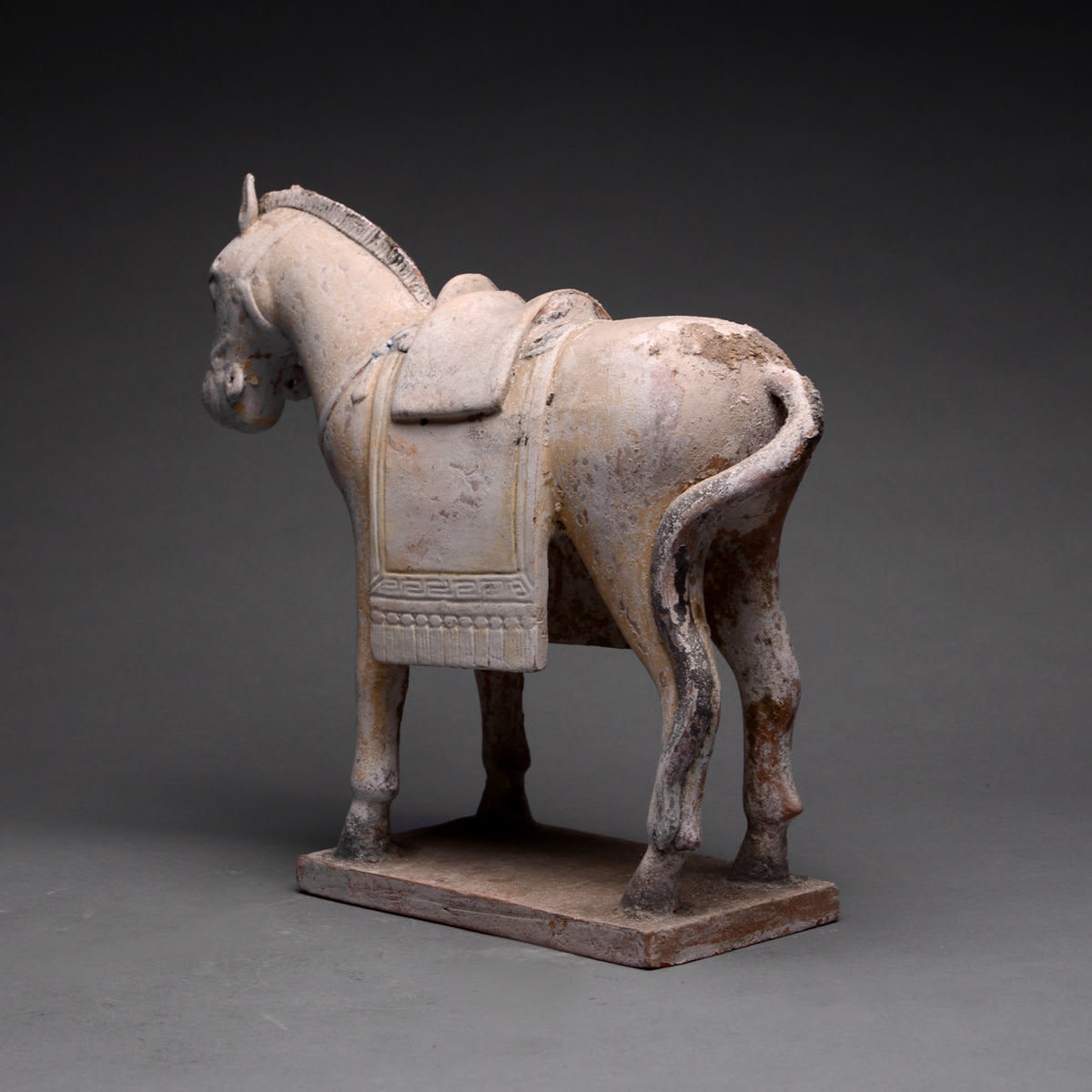 Ming Terracotta Polychrome Sculpture of a Horse, 1368 CE - 1644 CE